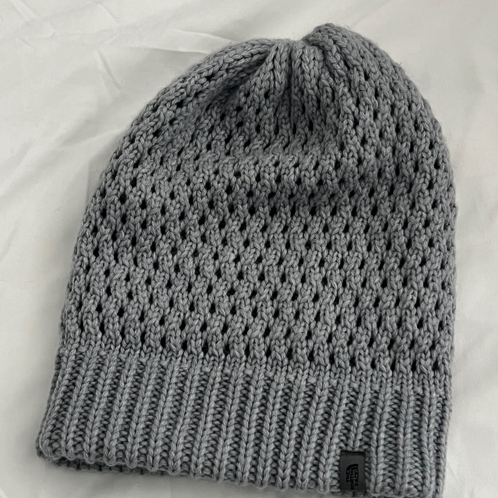 The North Face Chunky Knit Gray Beanie - One Size Fits All - Unisex